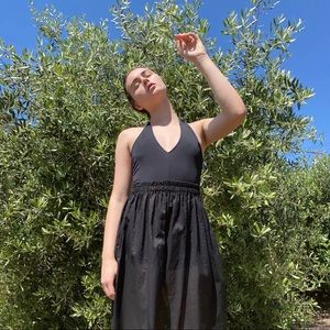 Beklina Tie Swimsuit Black Italian Lycra